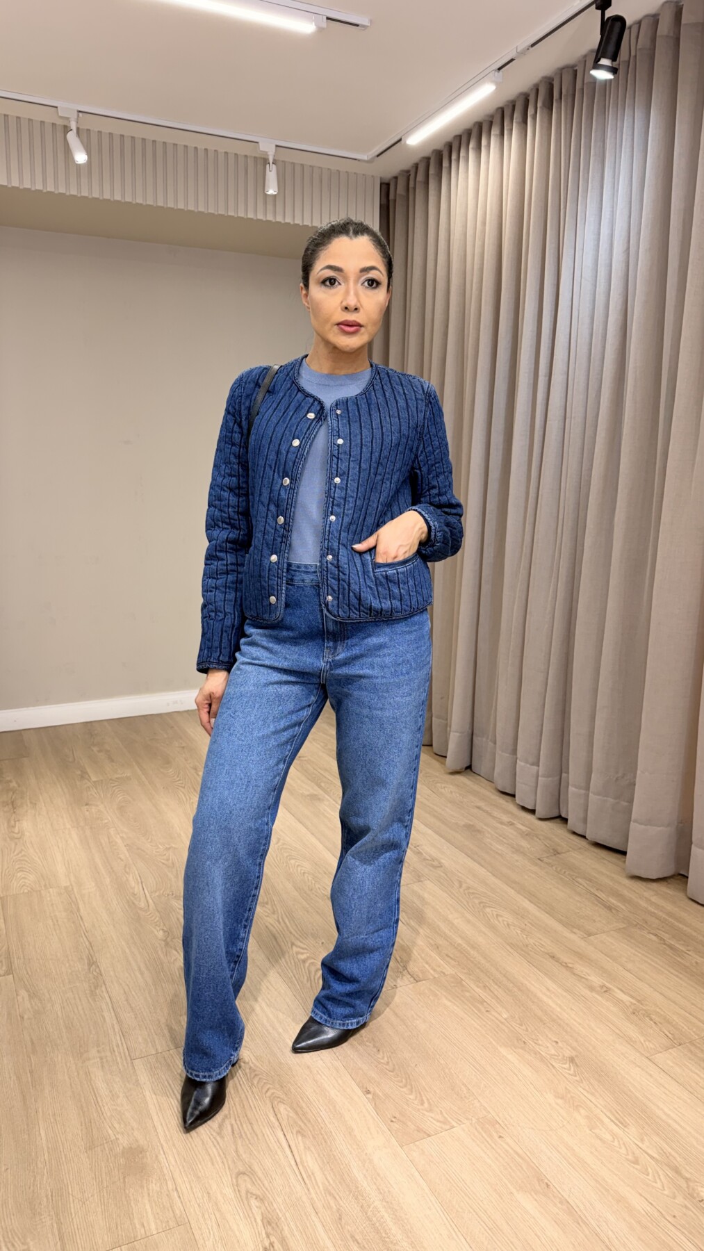 CASACO JEANS MATELASSE