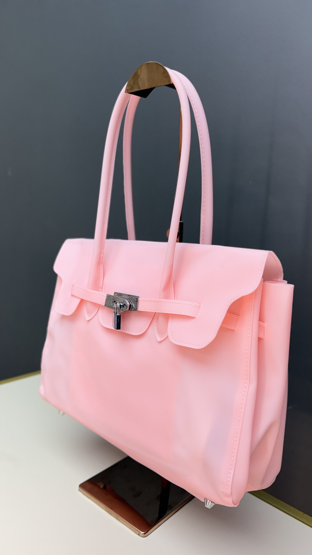 BOLSA DE SILICONE AZUL E ROSA
